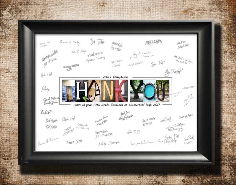 Thank You Teacher Gift Guest Book Printable