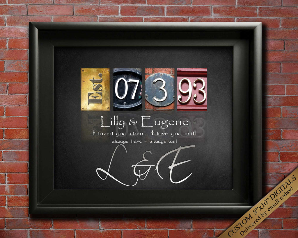 Custom Wedding Date Gift